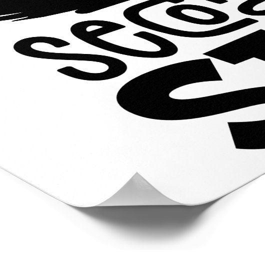 First Of All, No Funny Cat Lover Gift  Poster (Ecke)