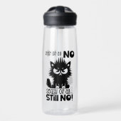 First Of All, No Funny Cat Lover Gift  Trinkflasche (Vorne)