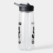 First Of All, No Funny Cat Lover Gift Trinkflasche (Rechts)