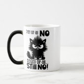 First Of All, No Funny Cat Lover Gift Verwandlungstasse (Links)
