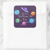 First Orbit Around the Sun Space Birthday Sticker  (Tasche)