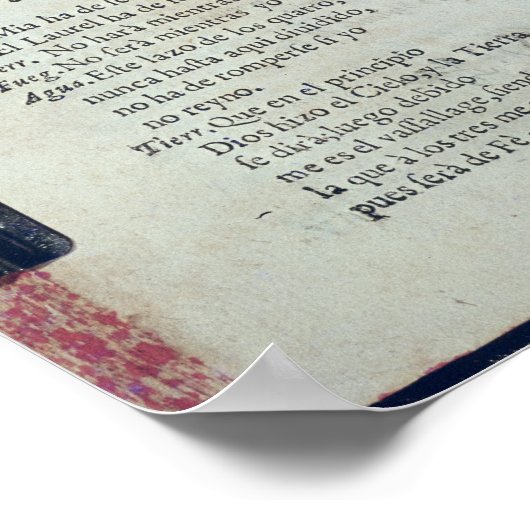 First page of 'La Vida es Sueno' Poster (Ecke)