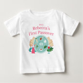 First Passover Custom Girl Name Year Baby T - Shir Baby T-shirt (Vorderseite)