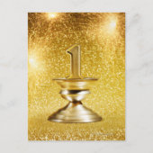 First Place Trophy Postkarte (Vorderseite)