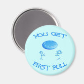 First Pull Frisbee Magnet (Vorderseite/Rückseite)