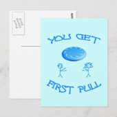 First Pull Frisbee Postkarte (Vorne/Hinten)