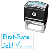 "First Rate Job!" + Name des benutzerdefinierten L Permastempel (Beispiel)