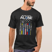 First Responder American Thin Line Police Fire Mi T-Shirt (Vorderseite)