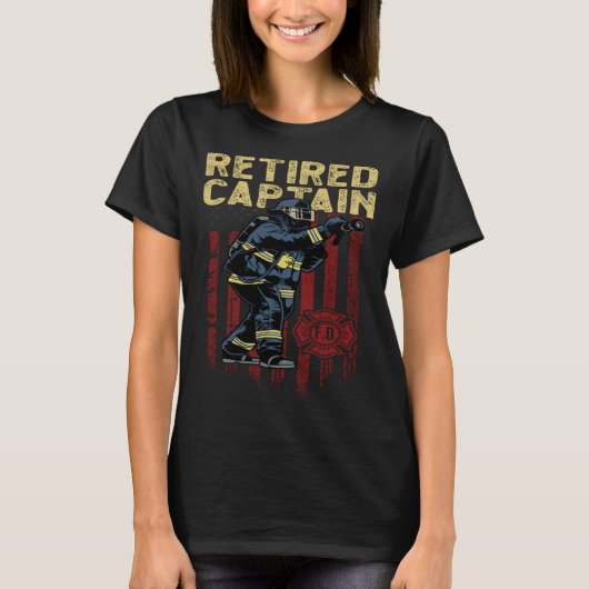First Responder and Fireman or retired captain fir T-Shirt (Vorderseite)
