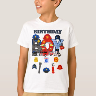 First Responder Birthday Boy   Notfall  T-Shirt