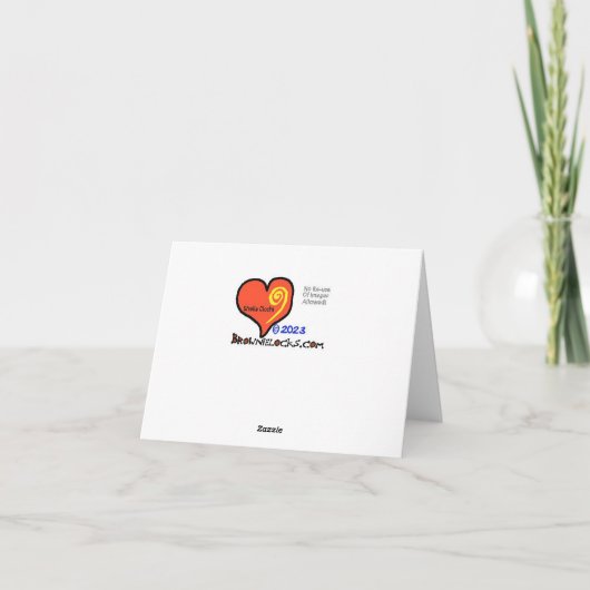 First Responder Dankeschön Card Karte (Rückseite)