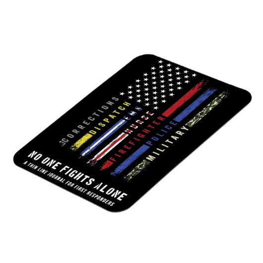 "First Responder der dünnen Linie" Flexible Magnet (Linke Seite)