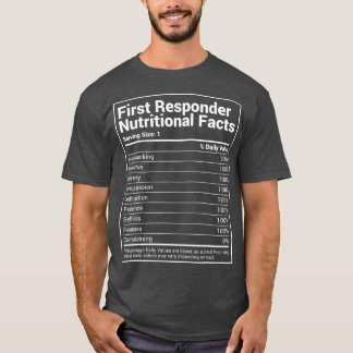 First Responder Ernährung Fakten Funny EMS EMT T-Shirt