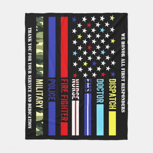 First Responder Fleecedecke (Vorderseite)