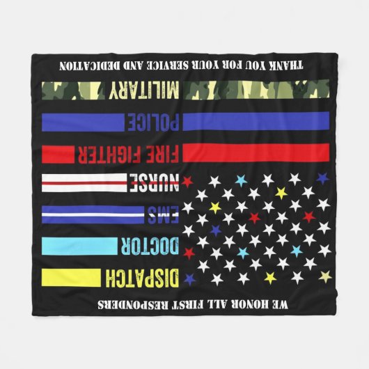 First Responder Fleecedecke (Vorderseite (Horizontal))