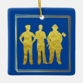 First Responder Golden Silhouette Keramikornament (Vorderseite)