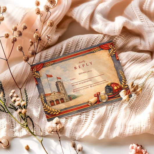 First Responder Graduation Celebration RSVP Karte