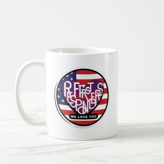 First Responder Lover's Heart® Tasse (Links)
