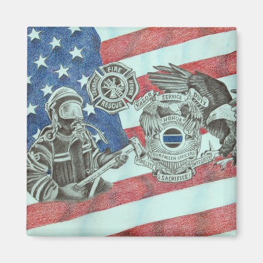 First Responder Magnet (Vorne)