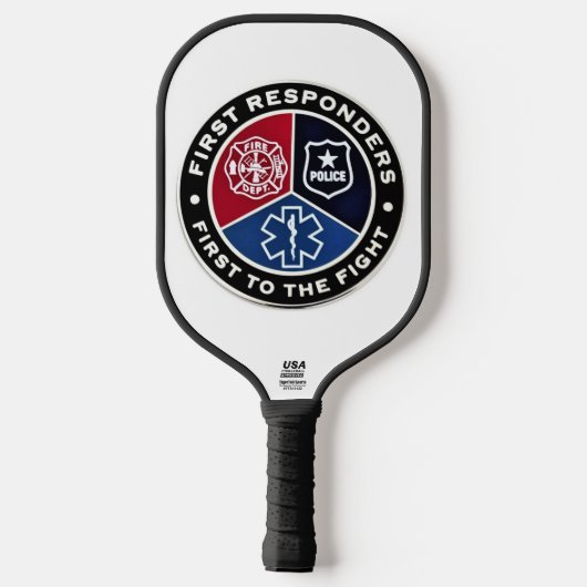 First Responder Pickleball Schläger (Rückseite)