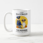 First Responder Police Officer Nurse Halloween Kaffeetasse (Links)