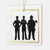 First Responder Silhouetten Weihnachtsschmuck (Links)