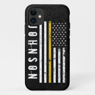 First Response Style American Gold Line Flag Case-Mate iPhone Hülle