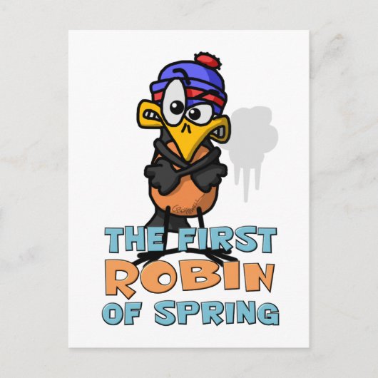 First Robin Postkarte (Vorderseite)