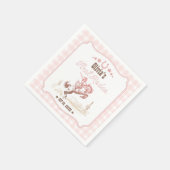 First Rodeo 1. Geburtstag Pink Western Serviette (Ecke)