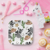 First Rodeo 1st Birthday Baby Cow Paper Plates Pappteller (Party)