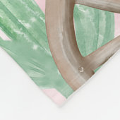 First Rodeo 1st Birthday Boho Wild West Photo Sign Fleecedecke (Ecke)