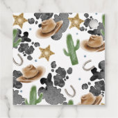 First Rodeo 1st Birthday Cute Animals Wild West Geschenkanhänger (Rückseite)