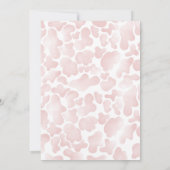 First Rodeo 1st Birthday Dusty Pink Einladung (Rückseite)