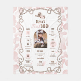 First Rodeo 1st Birthday Milestone Sign  Fleecedecke