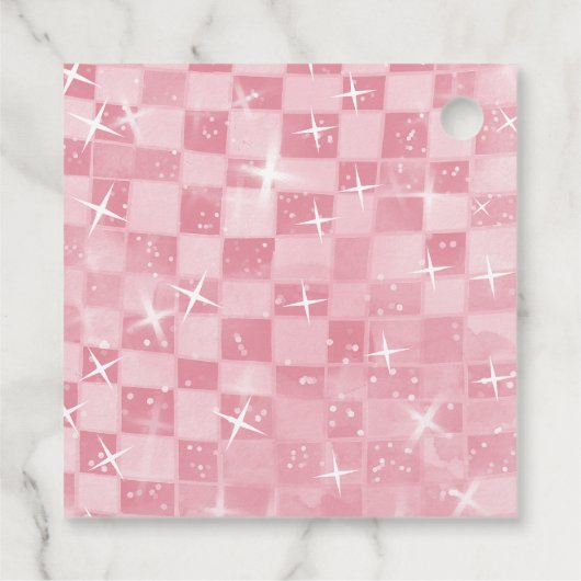 First Rodeo 1st Birthday Pink Boho Wild West Geschenkanhänger (Rückseite)