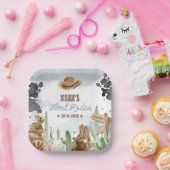 First Rodeo 1st Birthday Rustic Wild West Pappteller (Party)