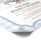 First Rodeo 1st Birthday Western Time Capsule Sign Poster (Ecke)