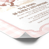 First Rodeo 1st Birthday Western Time Capsule Sign Poster (Ecke)