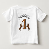 First Rodeo Baby T-shirt (Rückseite)