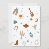 First Rodeo Birthday Invitation Einladung (Rückseite)