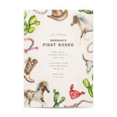 First Rodeo Birthday Party Einladung