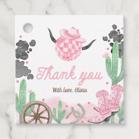 First Rodeo Boho Wild West Geschenkanhänger (Vorderseite)