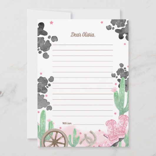 First Rodeo Boho Wild West Time Capsule Cards Einladung (Vorderseite)