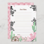 First Rodeo Boho Wild West Time Capsule Cards Einladung (Vorne/Hinten)