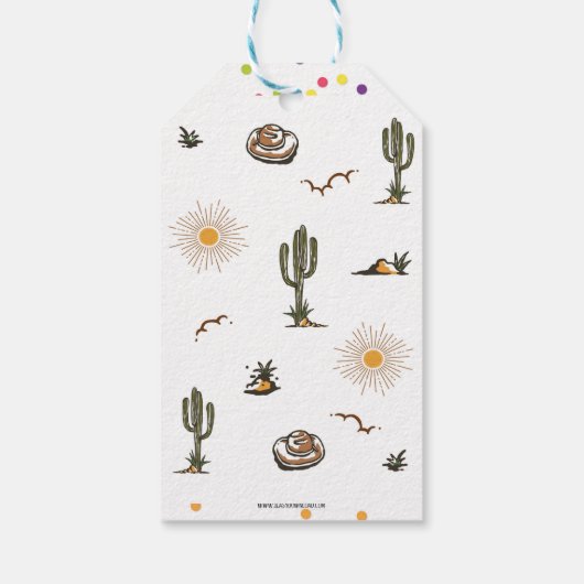 First Rodeo Boy Birthday Geschenkanhänger (Rückseite)