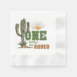 First Rodeo Boy Birthday Serviette