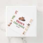 First Rodeo Cowboy 1st First Birthday Party Geschenkanhänger (Beispiel)