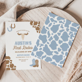 First Rodeo Cowboy Birthday Einladung
