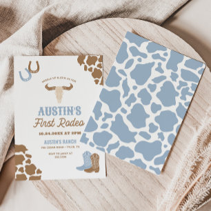 First Rodeo Cowboy Birthday Einladung