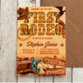 First Rodeo - Cowboy Birthday Einladung